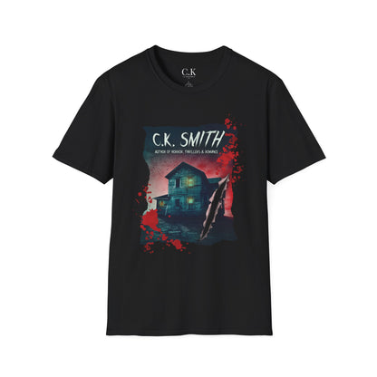Horror Author Tee — "C.K. Smith" Haunted House Book Cover T-Shirt