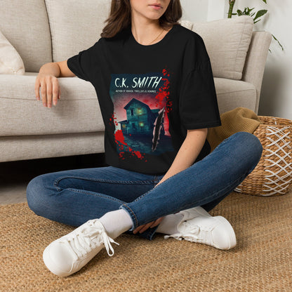 Horror Author Tee — "C.K. Smith" Haunted House Book Cover T-Shirt