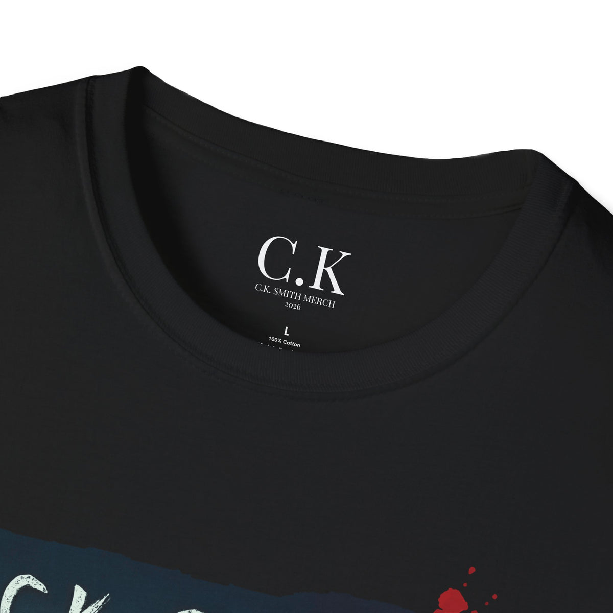 Horror Author Tee — "C.K. Smith" Haunted House Book Cover T-Shirt