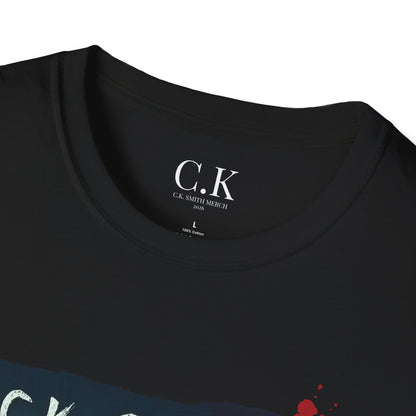 Horror Author Tee — "C.K. Smith" Haunted House Book Cover T-Shirt