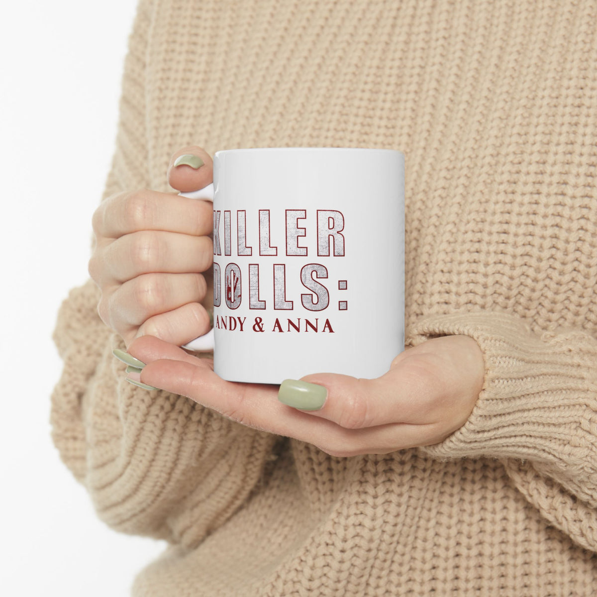 Ceramic Mug - "Killer Dills: Andy & Anna" Blood Splatter Novelty Coffee Cup