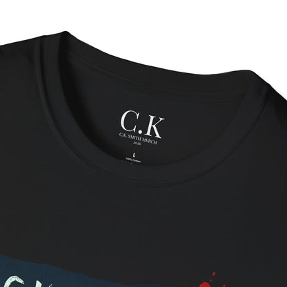 Horror Author Tee — "C.K. Smith" Haunted House Book Cover T-Shirt
