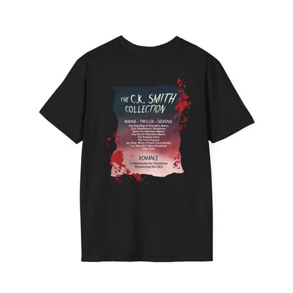Horror Author Tee — "C.K. Smith" Haunted House Book Cover T-Shirt